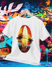 Surferské Dovolenkové Tričko 013