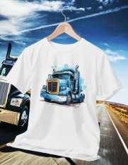 Tričko s potlačou kamiónu 020