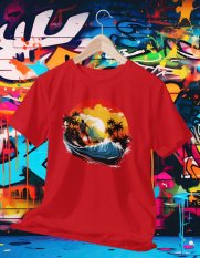 Surferské Dovolenkové Tričko 008