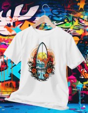 Surferské Dovolenkové Tričko 012