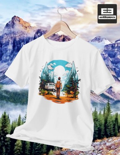 Tričko na turistiku a kempovanie 016