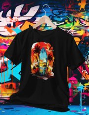 Surferské Dovolenkové Tričko 001