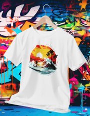 Surferské Dovolenkové Tričko 006