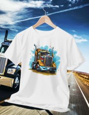 Tričko s potlačou kamiónu 028