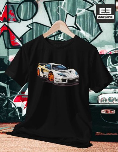 Autíčkářské tričko 023 - Strih: DETSKÉ, Farba: Červená, Veľkosť: 12/14 roky - 152/164cm