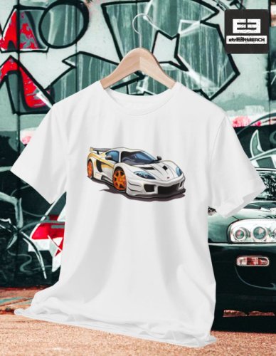 Autíčkářské tričko 023 - Strih: DETSKÉ, Farba: Červená, Veľkosť: 12/14 roky - 152/164cm