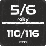 5/6 roky - 110/116cm