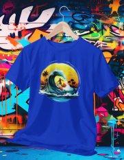 Surferské Dovolenkové Tričko 009