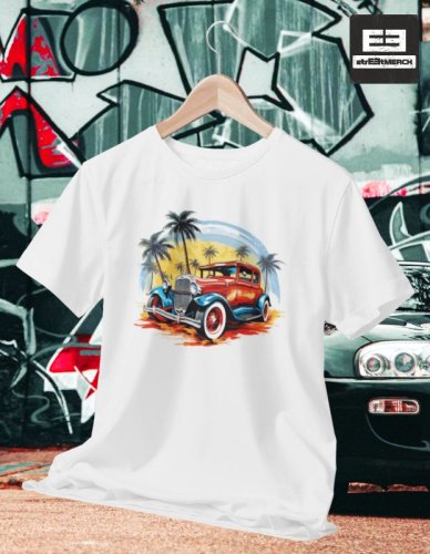 Autíčkářské tričko 006 - Strih: PÁNSKE, Farba: Čierna, Veľkosť: XL