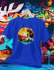 Surferské Dovolenkové Tričko 004