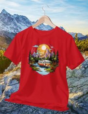 Tričko na turistiku a kempovanie 019