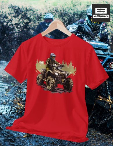 Triko s potiskem čtyřkolky 002
