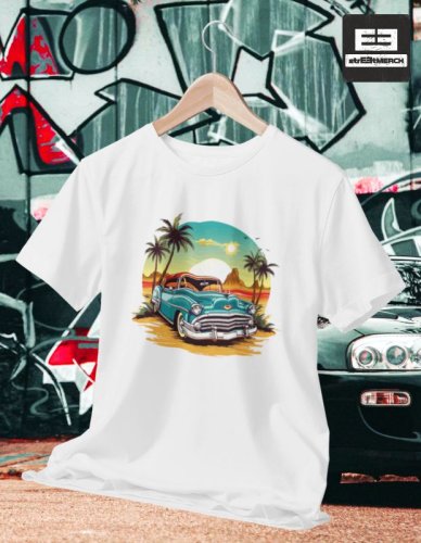 Autíčkářské tričko 014 - Strih: PÁNSKE, Farba: Modrá, Veľkosť: S