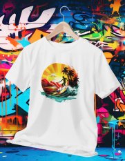 Surferské Dovolenkové Tričko 004