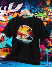 Surferské Dovolenkové Tričko 006