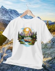 Tričko na turistiku a kempovanie 019