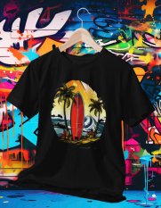 Surferské Dovolenkové Tričko 011