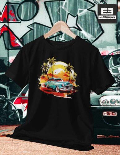 Autíčkářské tričko 002 - Strih: PÁNSKE, Farba: Čierna, Veľkosť: S