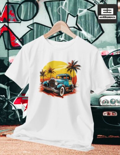 Autíčkářské tričko 010 - Strih: DETSKÉ, Farba: Čierna, Veľkosť: 7/8 roky - 122/128cm