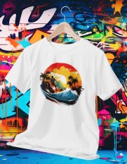 Surferské Dovolenkové Tričko 008