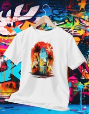 Surferské Dovolenkové Tričko 001