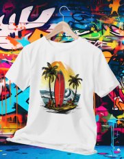 Surferské Dovolenkové Tričko 010